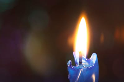 Blue candle