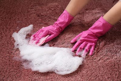 Carpet cleaning at home
